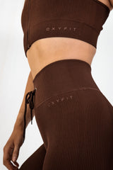 Hype Ribbed Bra - Double Chocolate