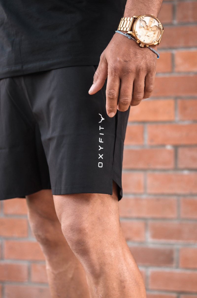 Oxyfit Mens Quad Shorts - True Black