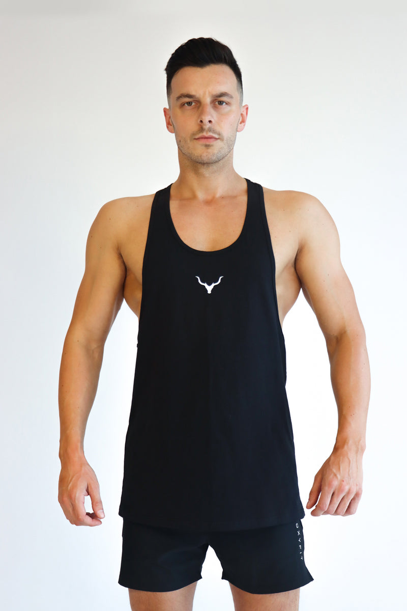 Oxyfit Mens Focus Stringer - True Black