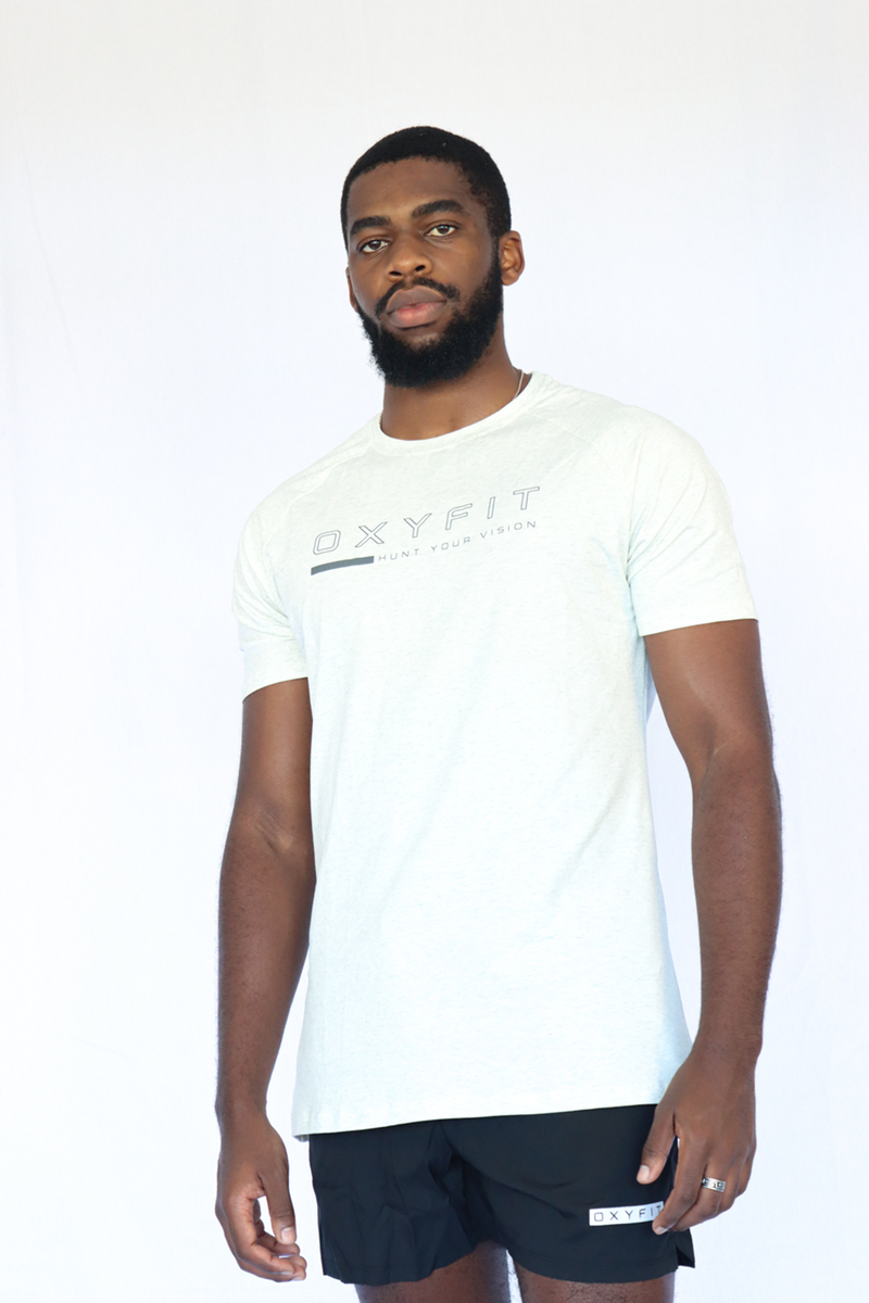 Mens Icon T-Shirt - White Marle