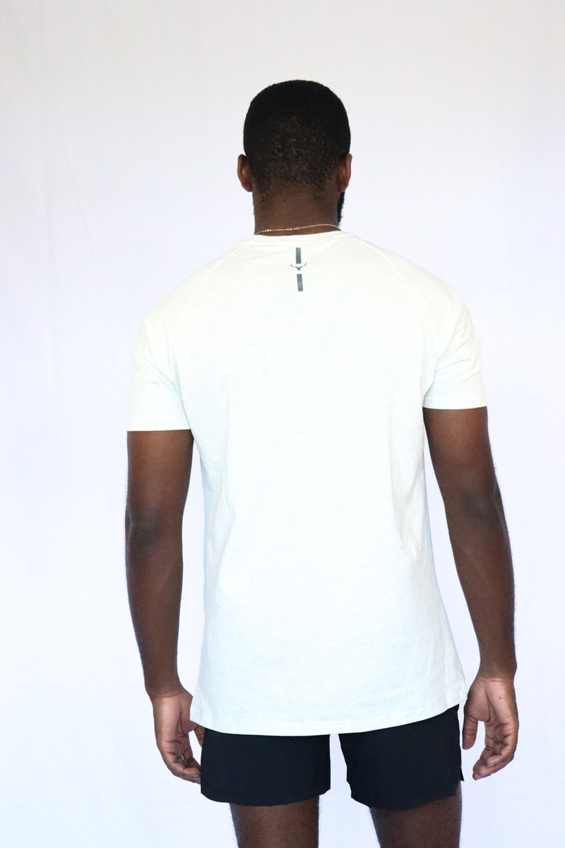 Mens Icon T-Shirt - White Marle